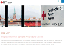 Tablet Screenshot of drk-luebeck.de